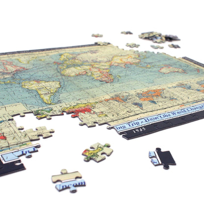 Personalized Jigsaw Puzzles - Historical World Map Personalized Jigsaw Puzzle