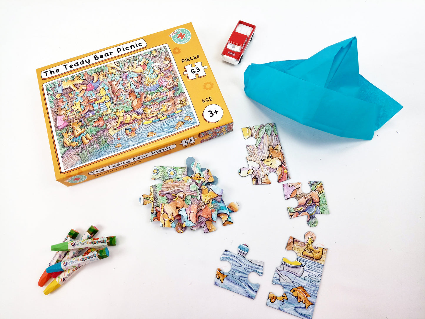 The Teddy Bear Picnic- Armand Foster 63 Piece Kids Jigsaw Puzzle