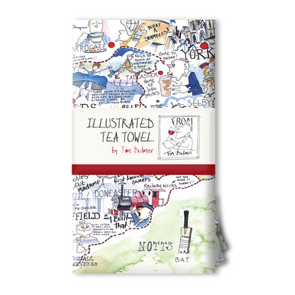 Tim Bulmer Illustrated Yorkshire Tea Towel