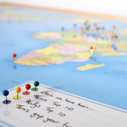 Wall Map - Personalised World Traveller Map
