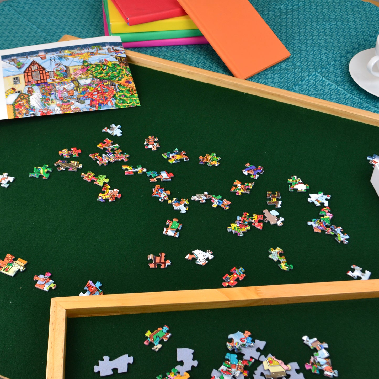 Wooden Jigsaw Puzzle Table- perfect gift for a puzzler